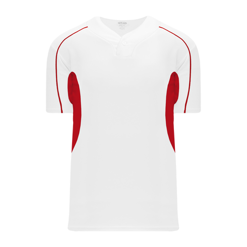Athletic Knit One Button Pro Placket Baseball Jersey with Underarm Inserts (BA1745)